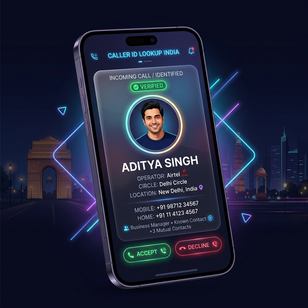 Spam call protection smartphone visual with safe caller verification cards